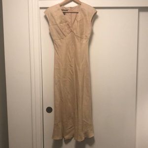 Tan linen lined Jones of New York dress